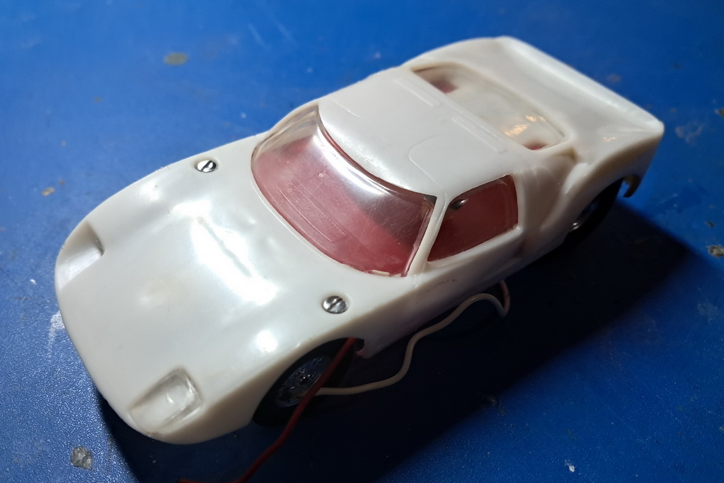 Slotcars66 Ford GT 1/32nd scale Scalextric slot car white   